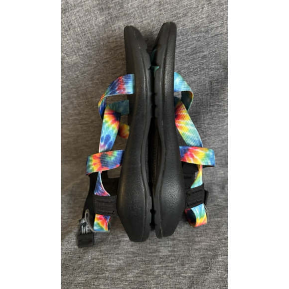Chaco Z1 Ecotread Sandals Tie Dye Rainbow Multicolor JCH199812 Kids Youth Size 5 - Picture 6 of 8
